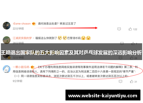 王皓退出国家队的五大影响因素及其对乒乓球发展的深远影响分析